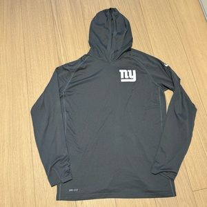Nike Dri-Fit Lightweight Hoodie New York Giants NFL Long Sleeve Size Large